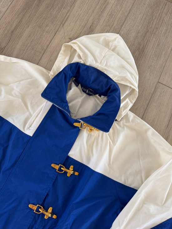 Ralph Lauren Other - Vintage 90s Ralph Lauren Yacht Club RLYC Fireman Clasp Jacket Blue White size L